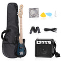 30 Inch Blue Kids Electric Guitar Beginner Kit with Amplifier K43976