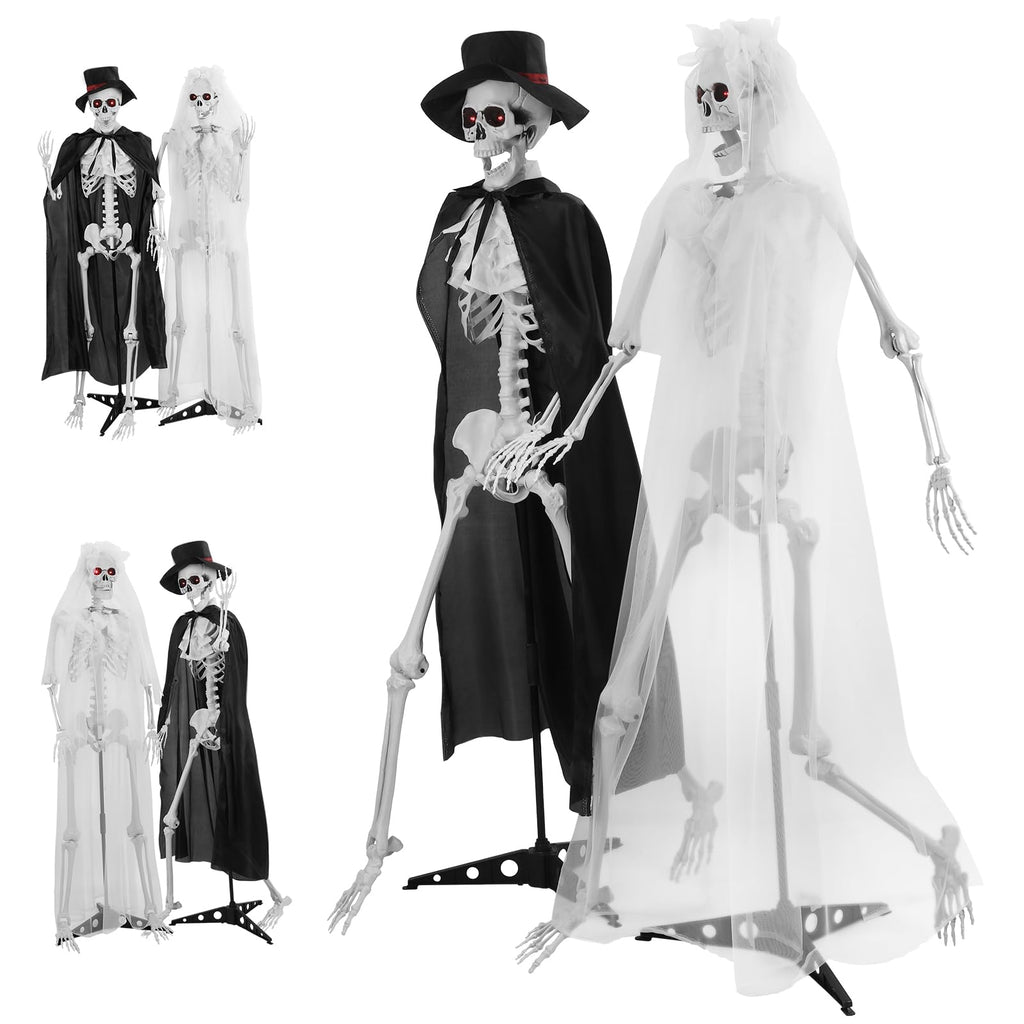 Halloween Skeleton Decor, 5.4 ft Posable C361