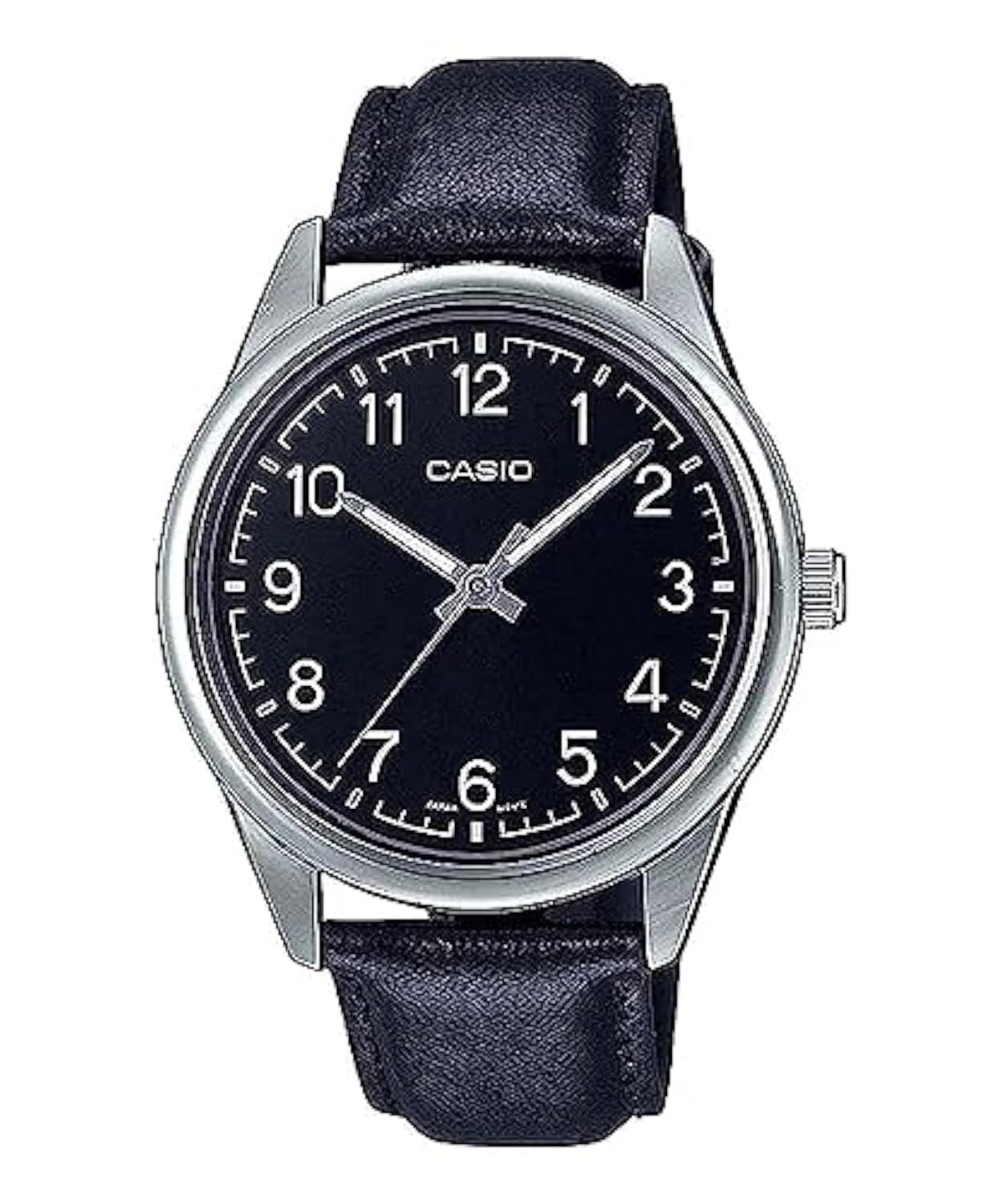 Men's Analog Black Leather Band Watch G644