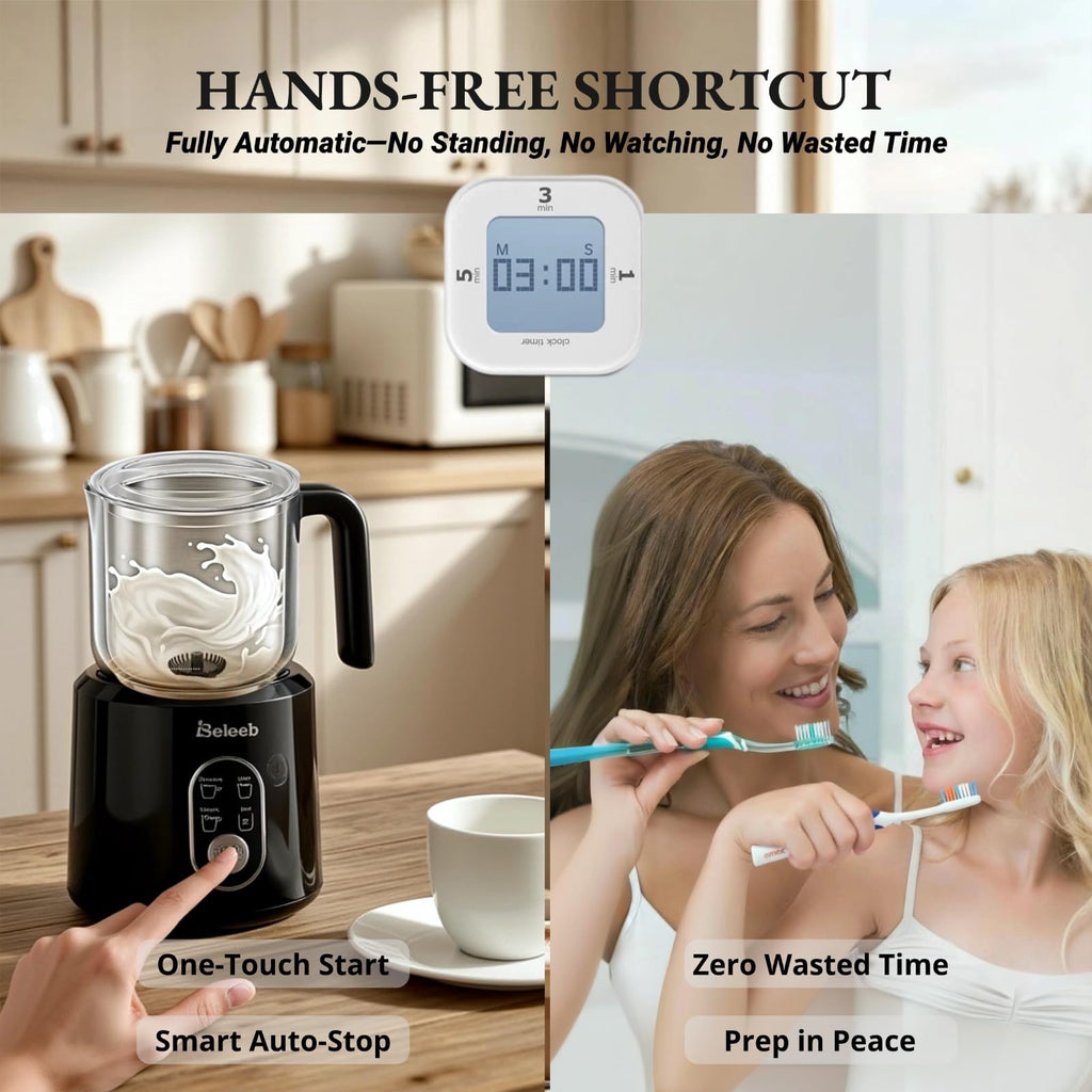 Detachable Milk Frother and Steamer 11.8oz D41013