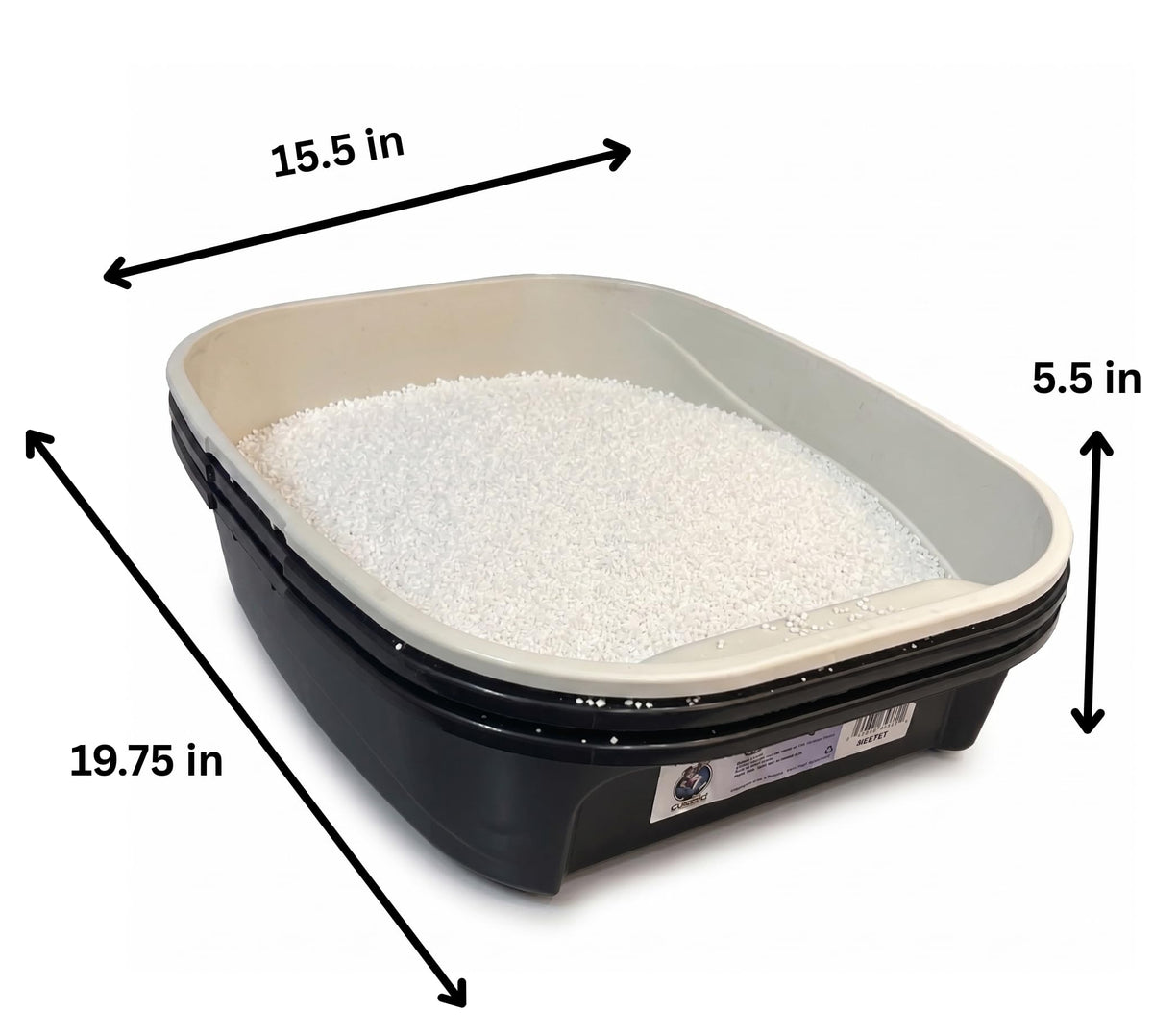 Black Sifting Cat Litter Box M939