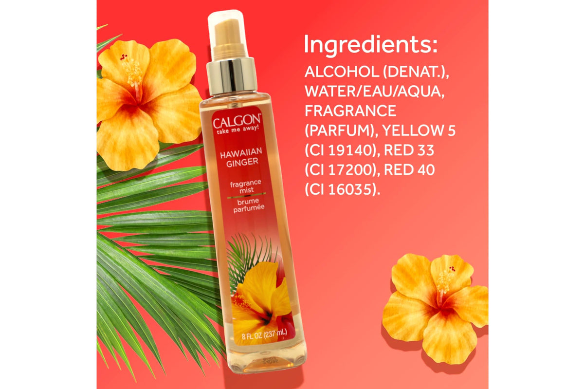 Hawaiian Ginger Fragrance Body Mist 8 oz (Pack of 8) A9659