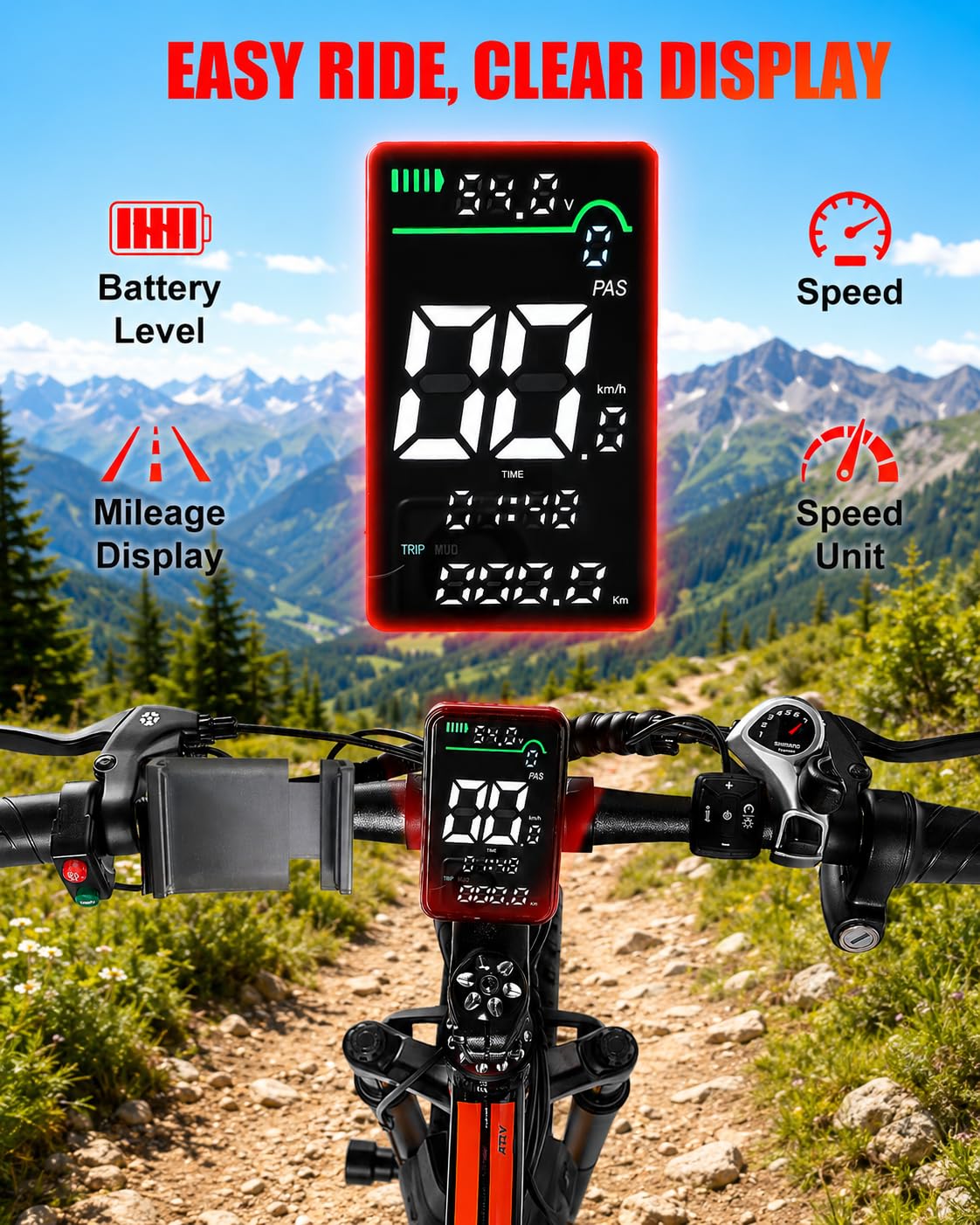 26" Fat Tire Electric Bike K61116