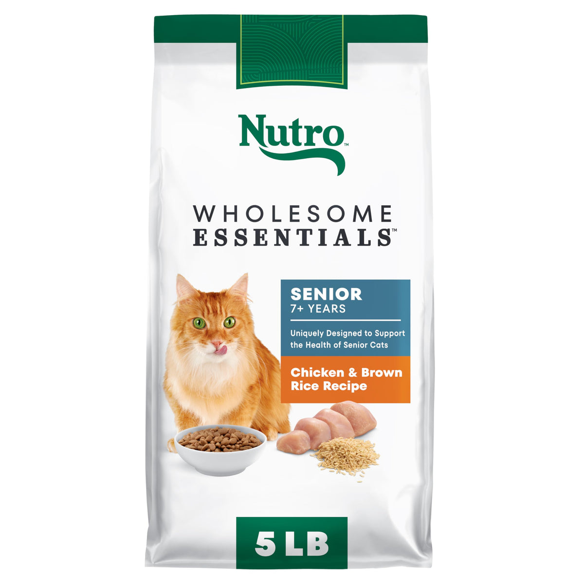 Senior Dry Cat Food Chicken & Rice 5 lb R79189