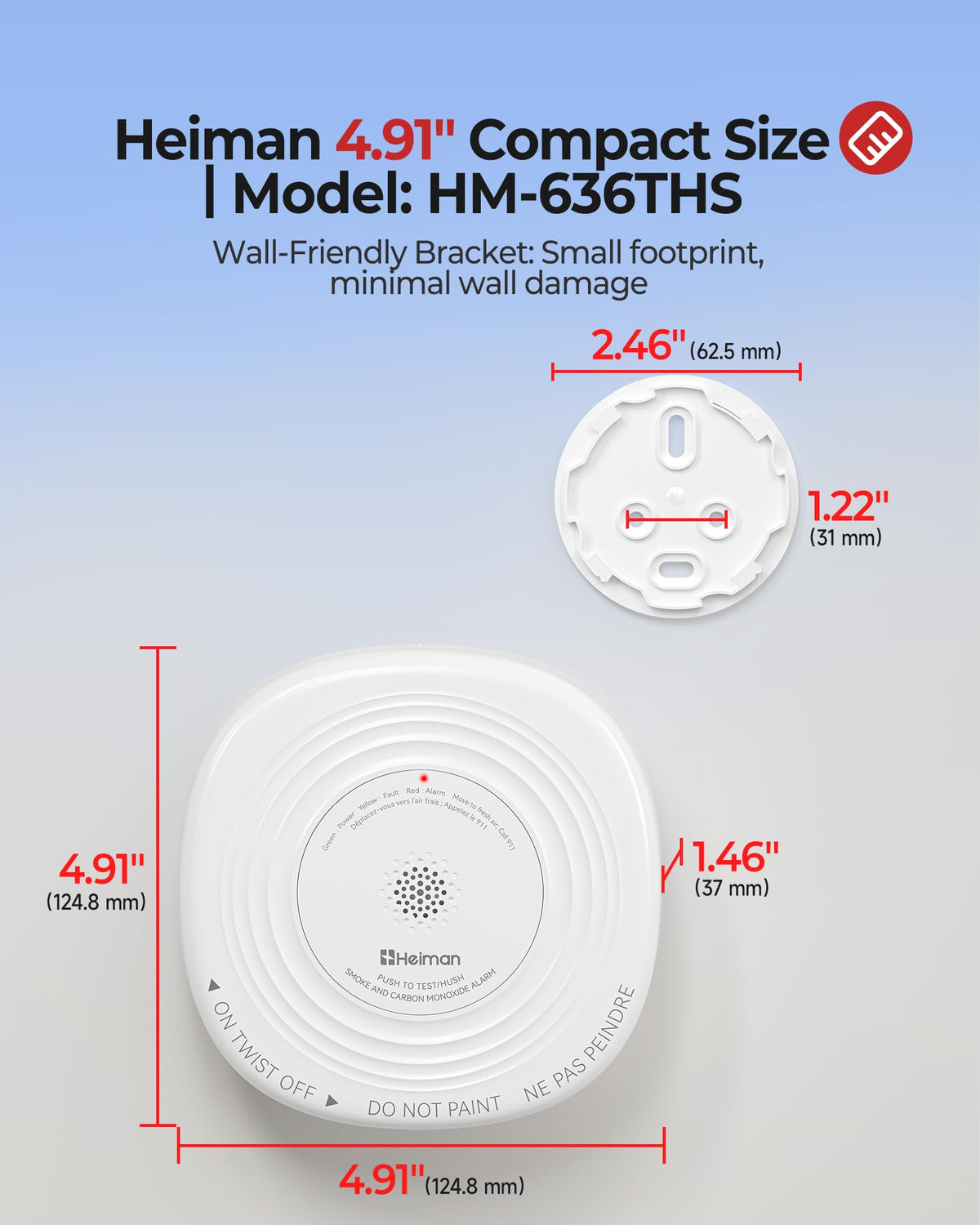 Smoke and Carbon Monoxide Detector 3-Pack H2921