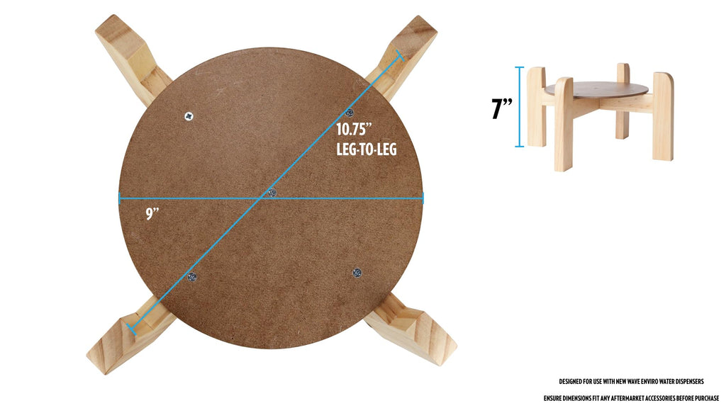 Natural Wood Water Dispenser Counter Stand C9030