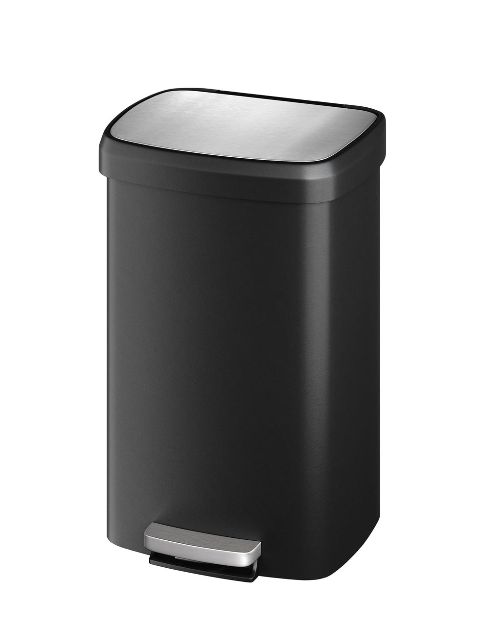13 gal / 50 L Plastic Trash Can with Lid C893945