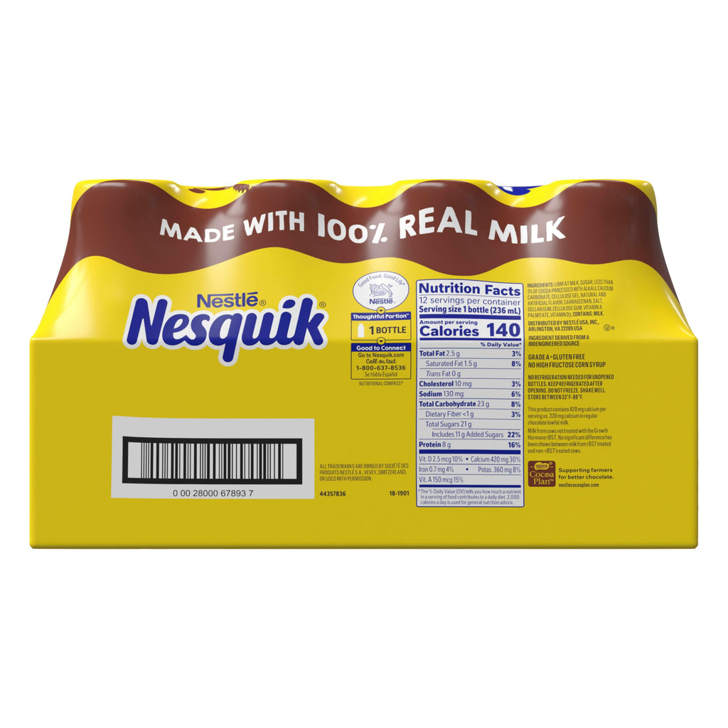 Lowfat Chocolate Milk 8 Fl Oz 12 Pack X192
