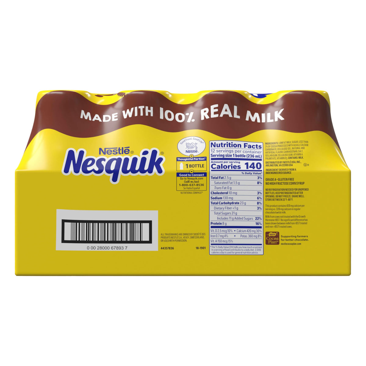 Lowfat Chocolate Milk 8 Fl Oz 12 Pack X192