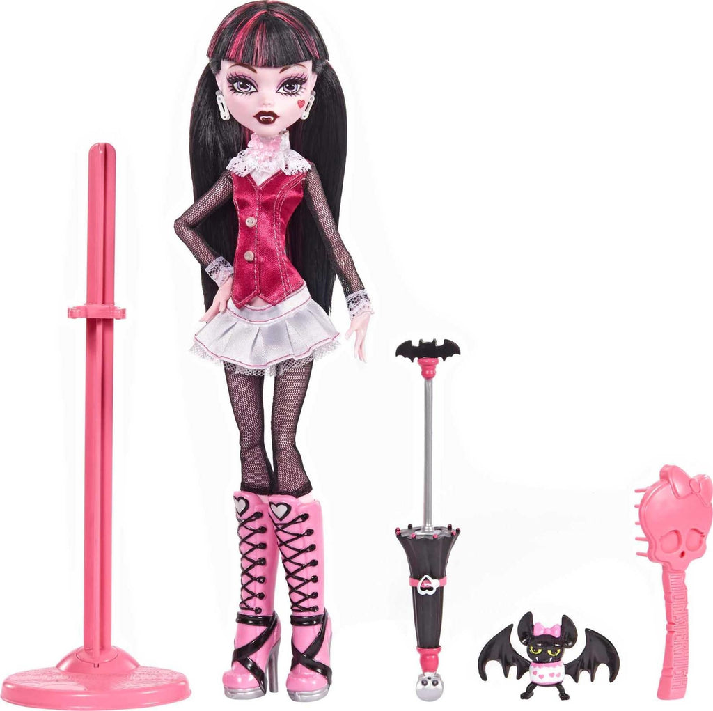 Monster High Draculaura Reproduction Doll with Pet, Display Stand & Accessories N669116