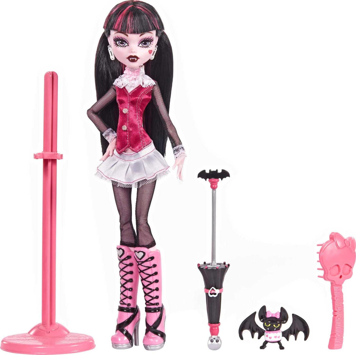 Monster High Draculaura Reproduction Doll with Pet, Display Stand & Accessories N669116