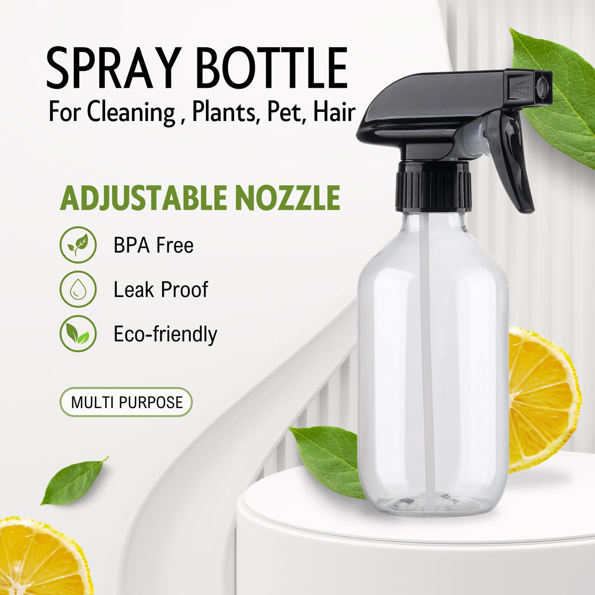 Plastic Spray Bottles 2 Pack 10 oz D35363