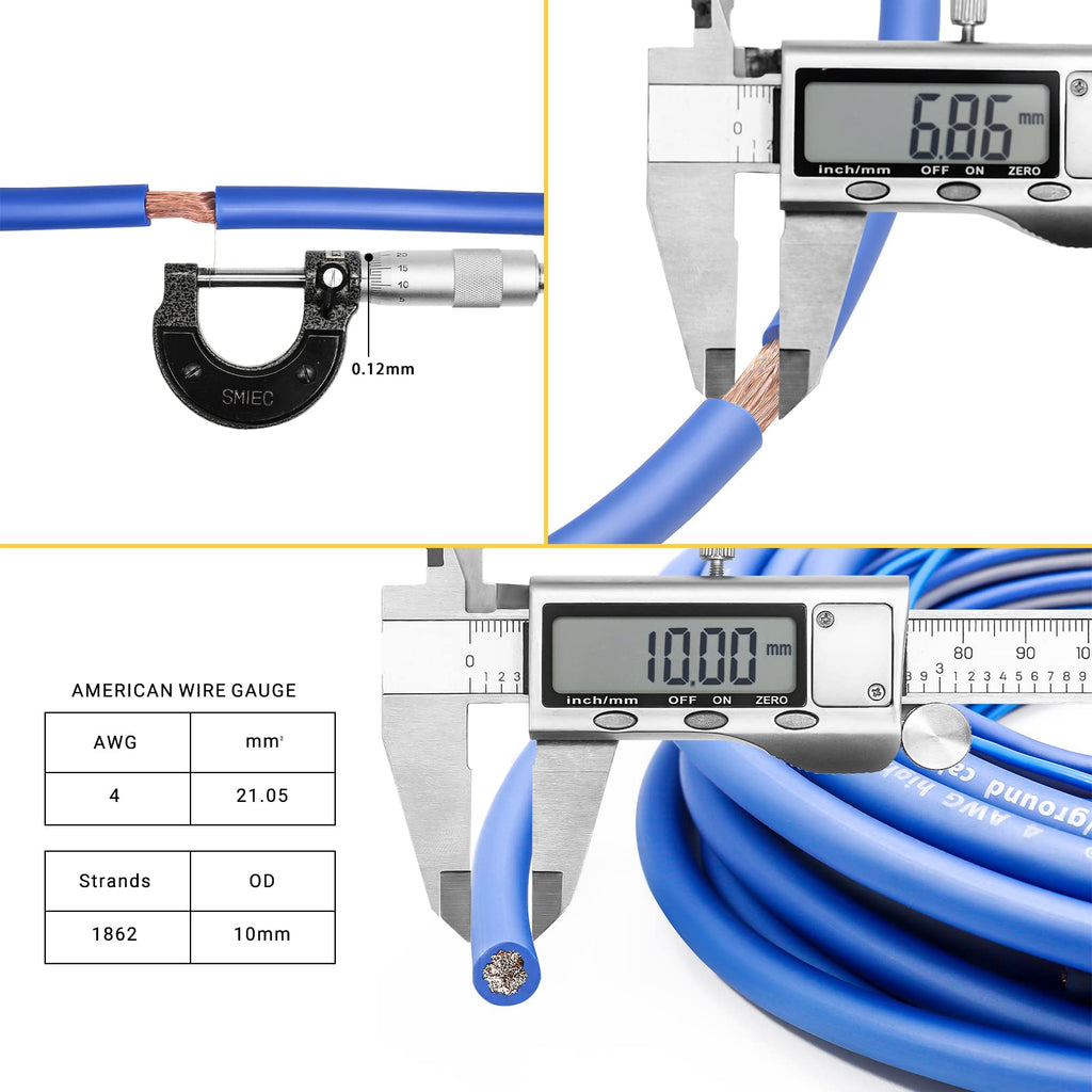 4 Gauge CCA Amplifier Wiring Kit with OFC RCA Cable B261055