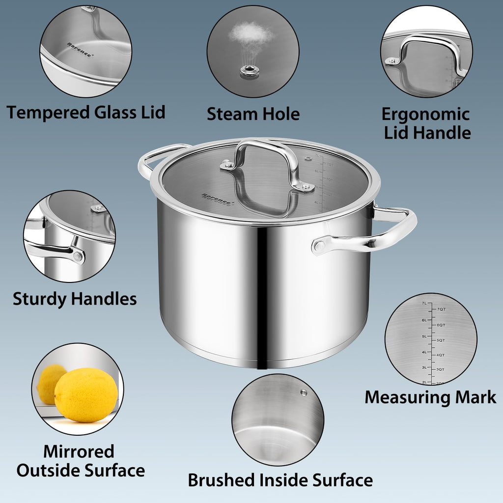 Stainless Steel 8-Quart Stock Pot U7243