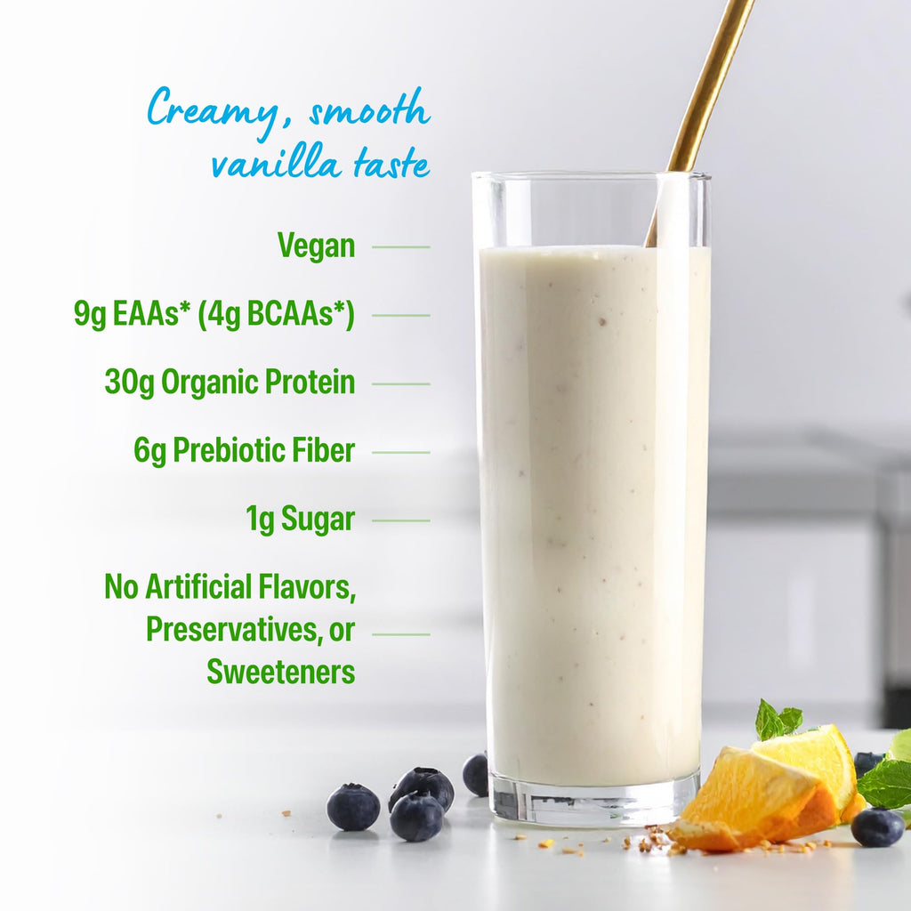 Organic Vegan 30g High Protein Powder Vanilla 2.01 lb L323231
