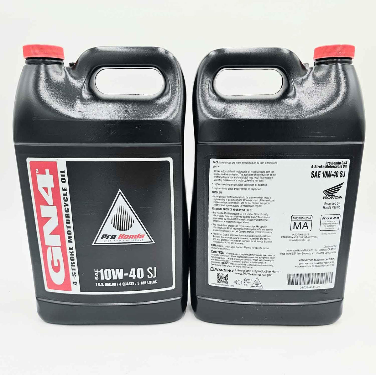 10W-40 4-Stroke Motor Oil 1 Gallon Twin Pack P4044