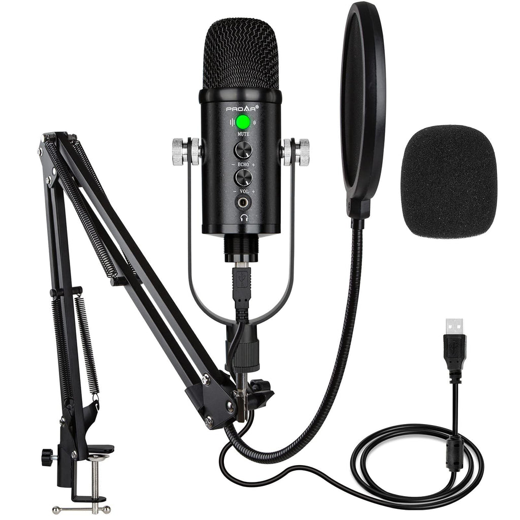 USB Condenser Microphone Kit with Boom Arm L215