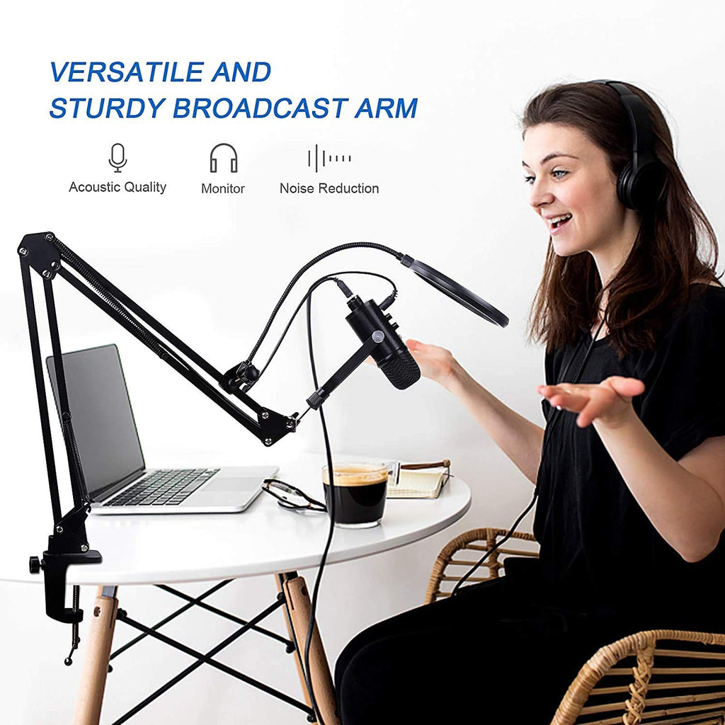 USB Condenser Microphone Kit with Boom Arm L215