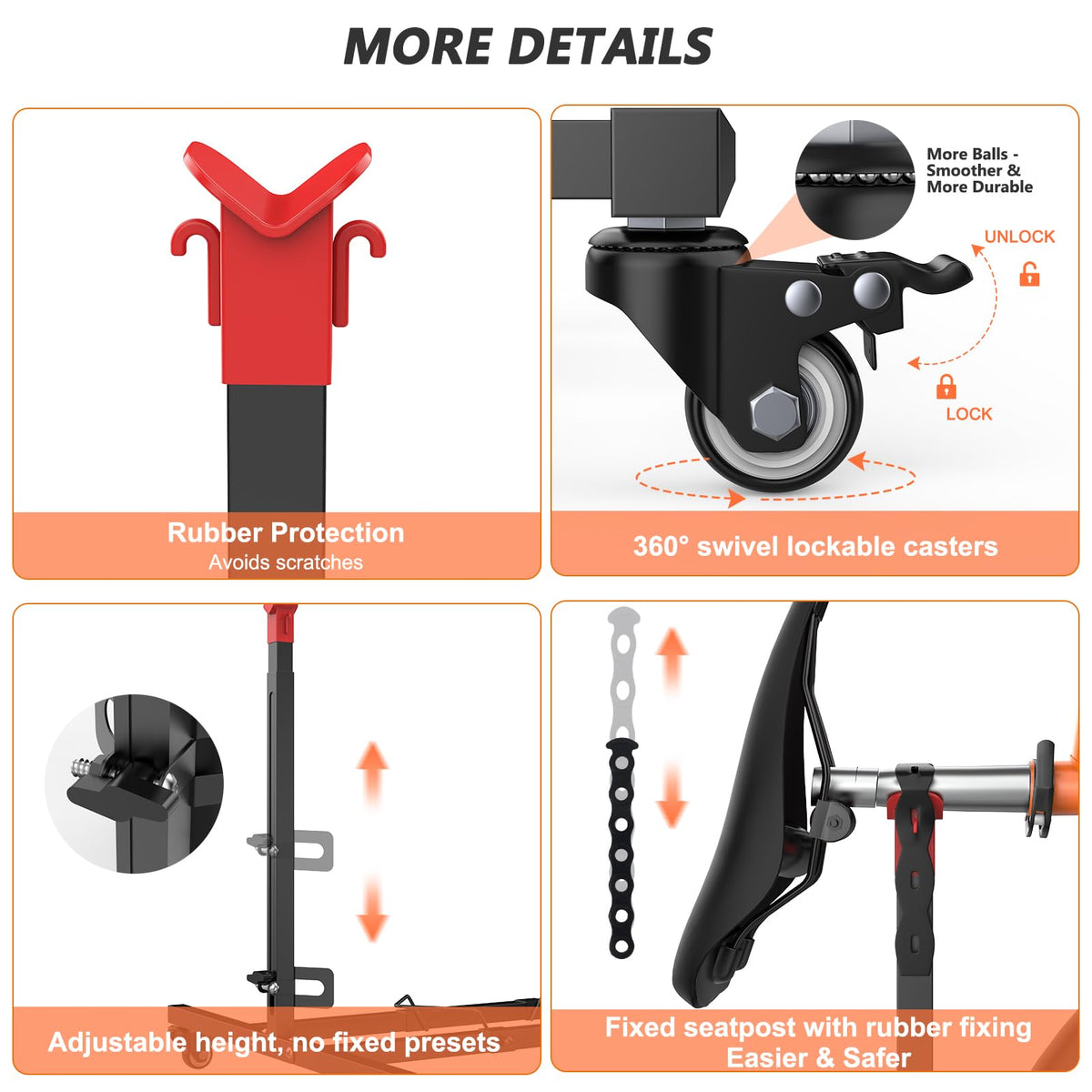 Freestanding Adjustable Height Bike Stand T177703