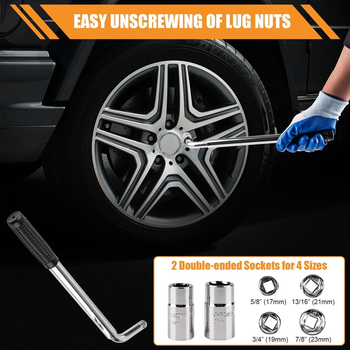2 Ton Scissor Jack Kit with Lug Wrench U13006