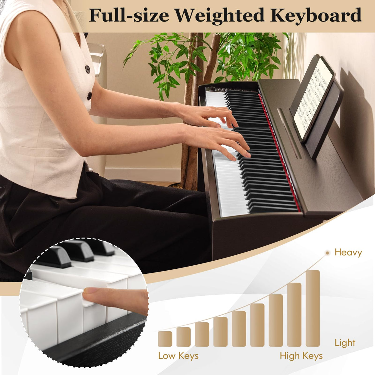 88 Key Weighted Hammer Action Digital Piano D413113