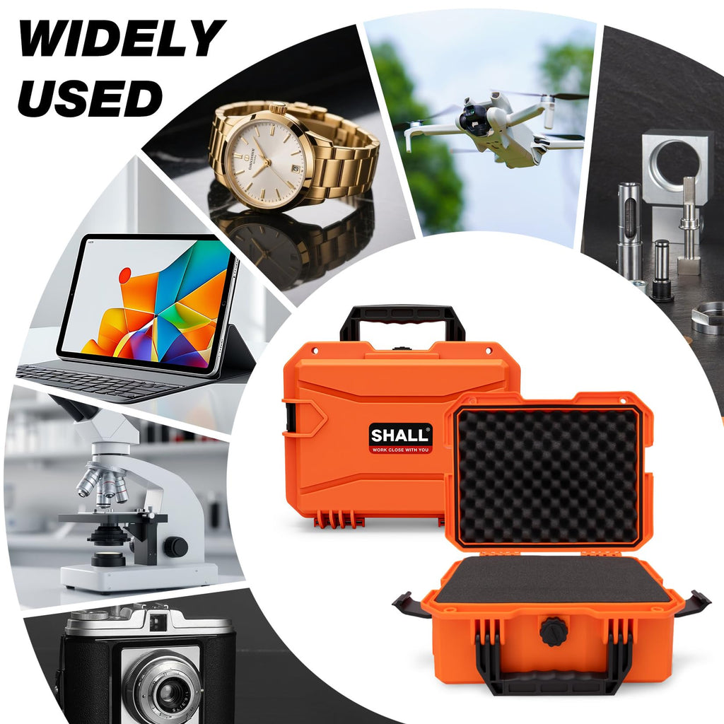 IP67 Waterproof Protective Camera Case with Customizable Foam, Orange I92044