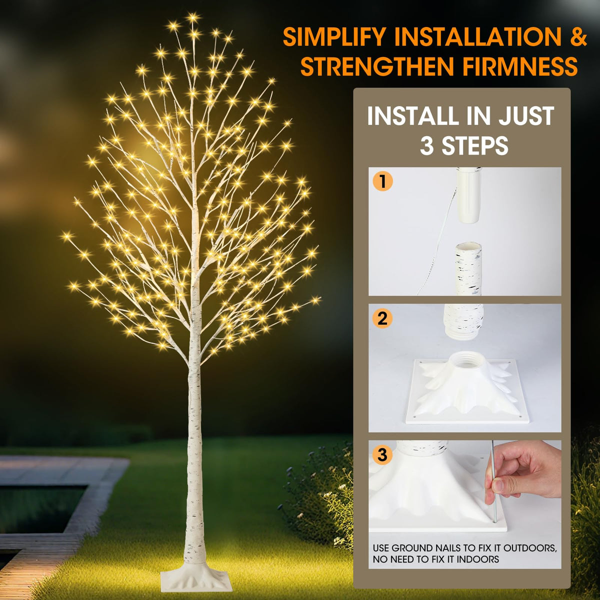 6FT Lighted Tree with 144 LED I67779