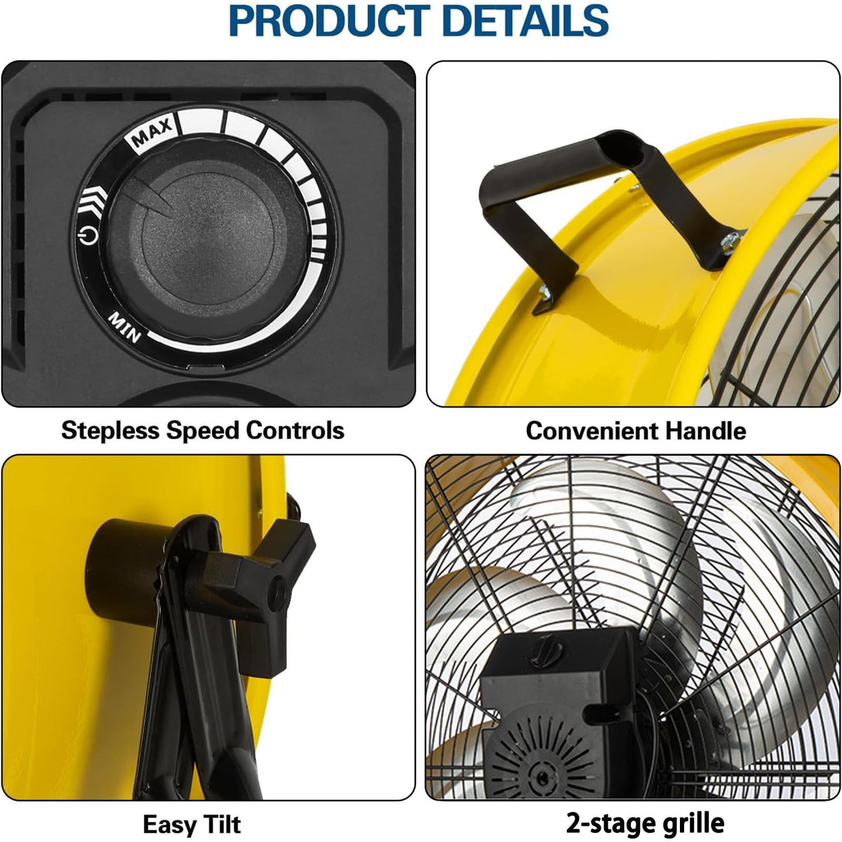 20 Inch 3 Speed Heavy Duty Metal Drum Fan I677