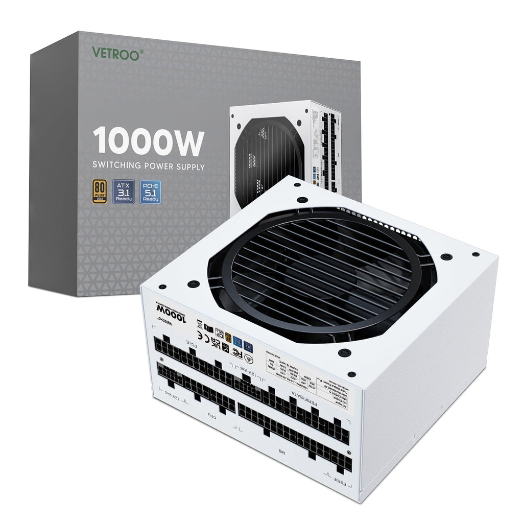 1000W White Power Supply M8018