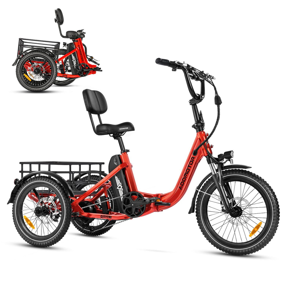Folding Electric Tricycle 750W 48V 20Ah UL2849 F634