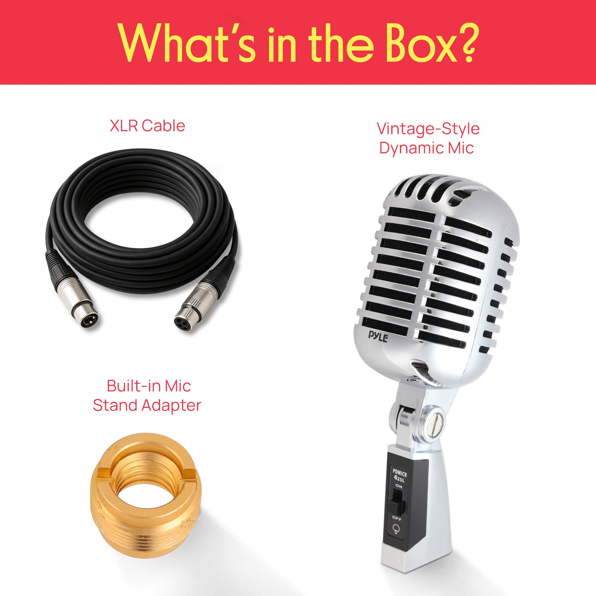 Classic Retro Dynamic Vocal Microphone O165
