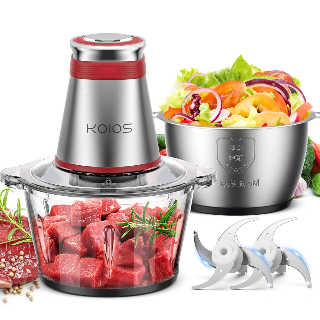 500W Electric Food Processor with 2 Bowls B700911