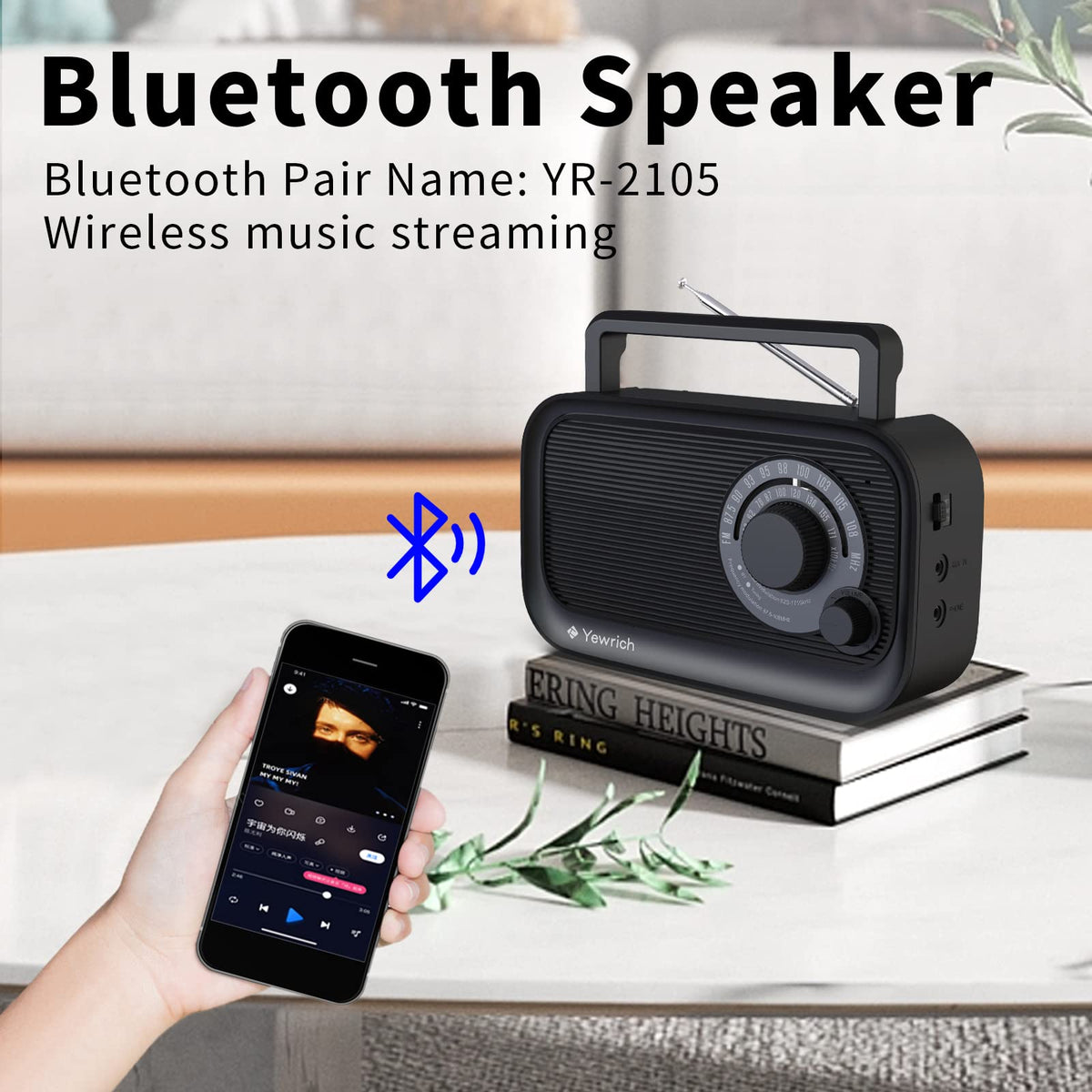 AM FM Radio with Bluetooth J501