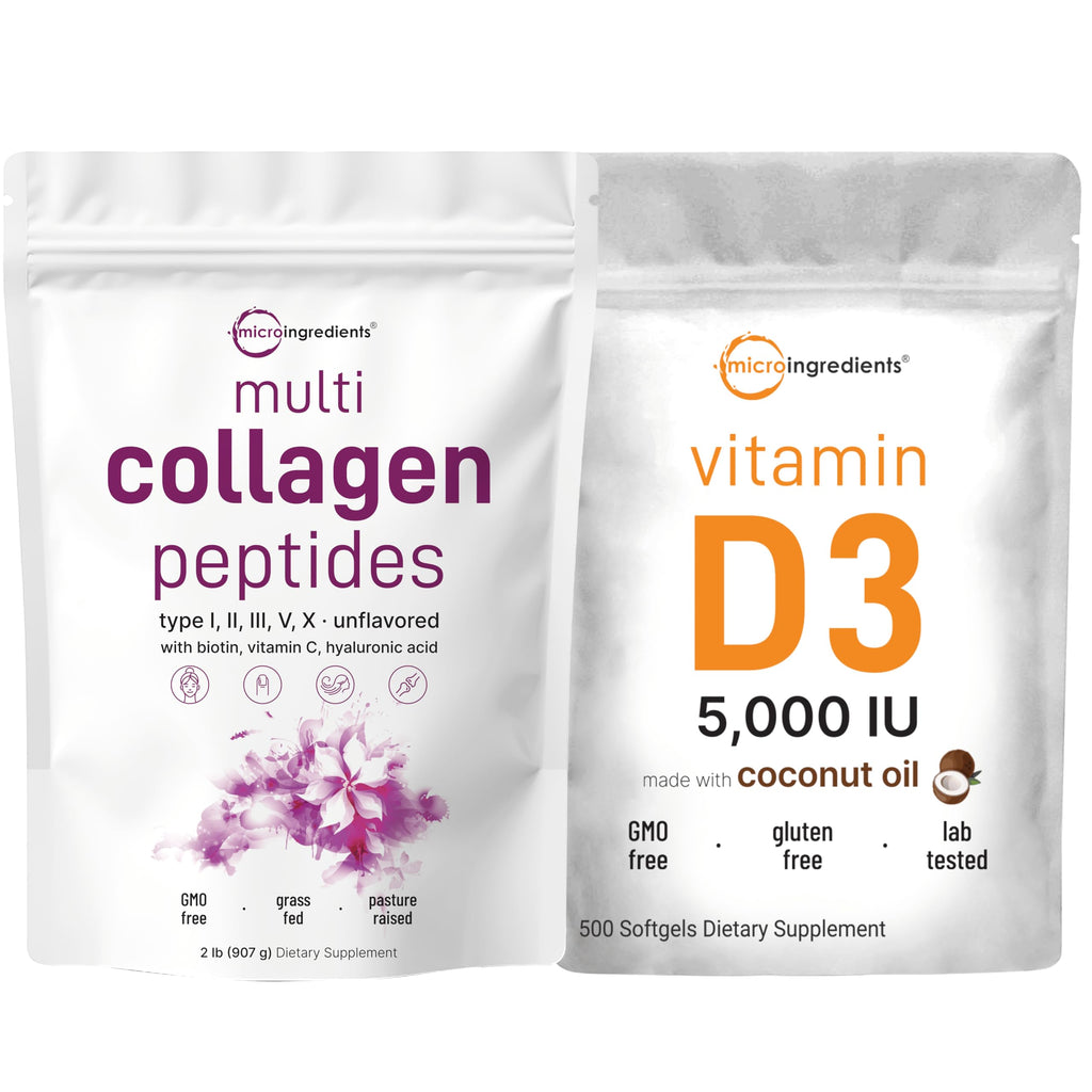 Multi Collagen Protein Powder & Vitamin D3 Bundle Pack M371180