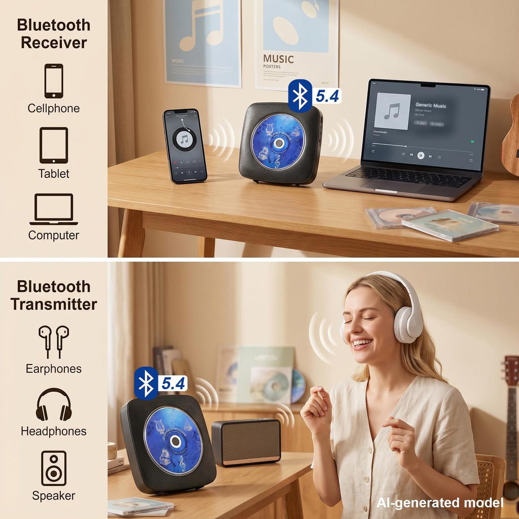 Portable Bluetooth CD Player U32252