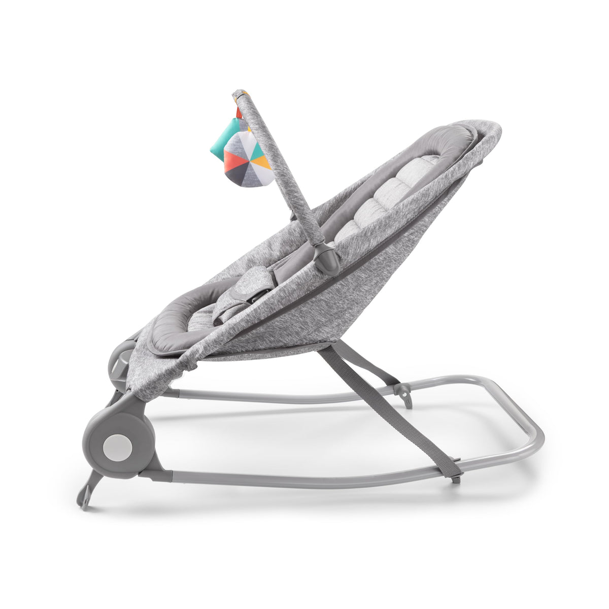 2-in-1 Light Gray Tweed Bouncer & Rocker F31162