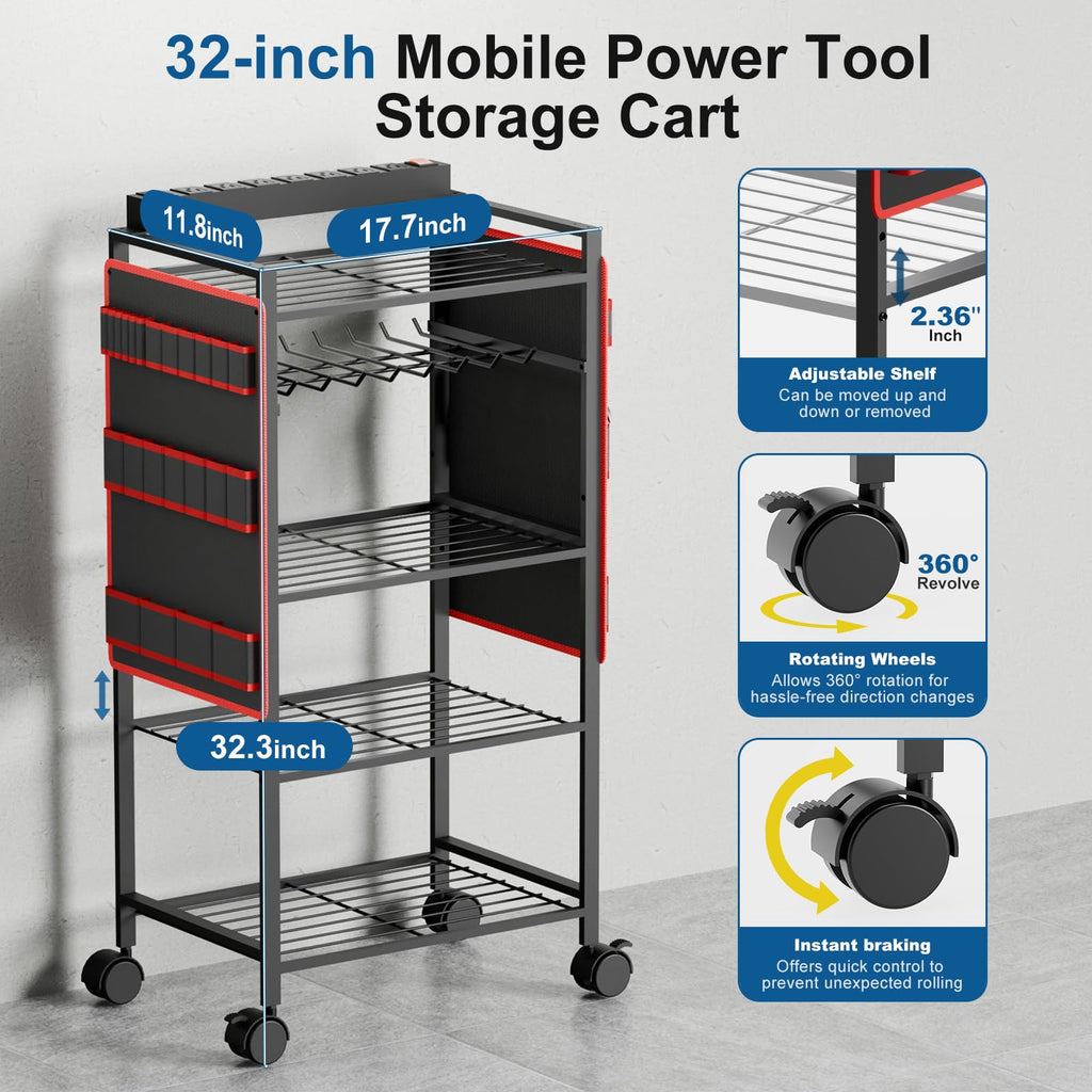 Rolling Tool Organizer Cart O7116