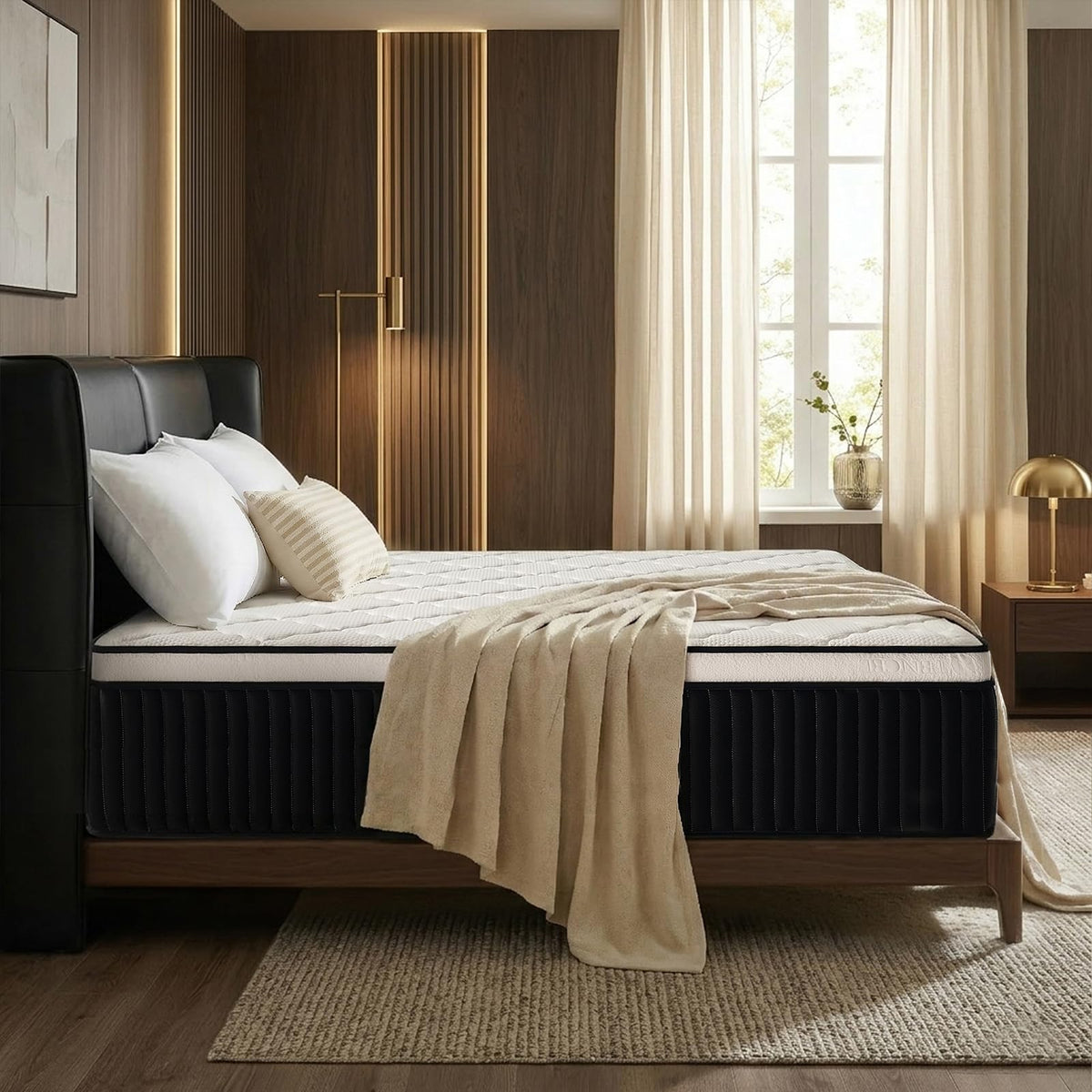 12 Inch Medium Firm Hybrid Mattress T854683