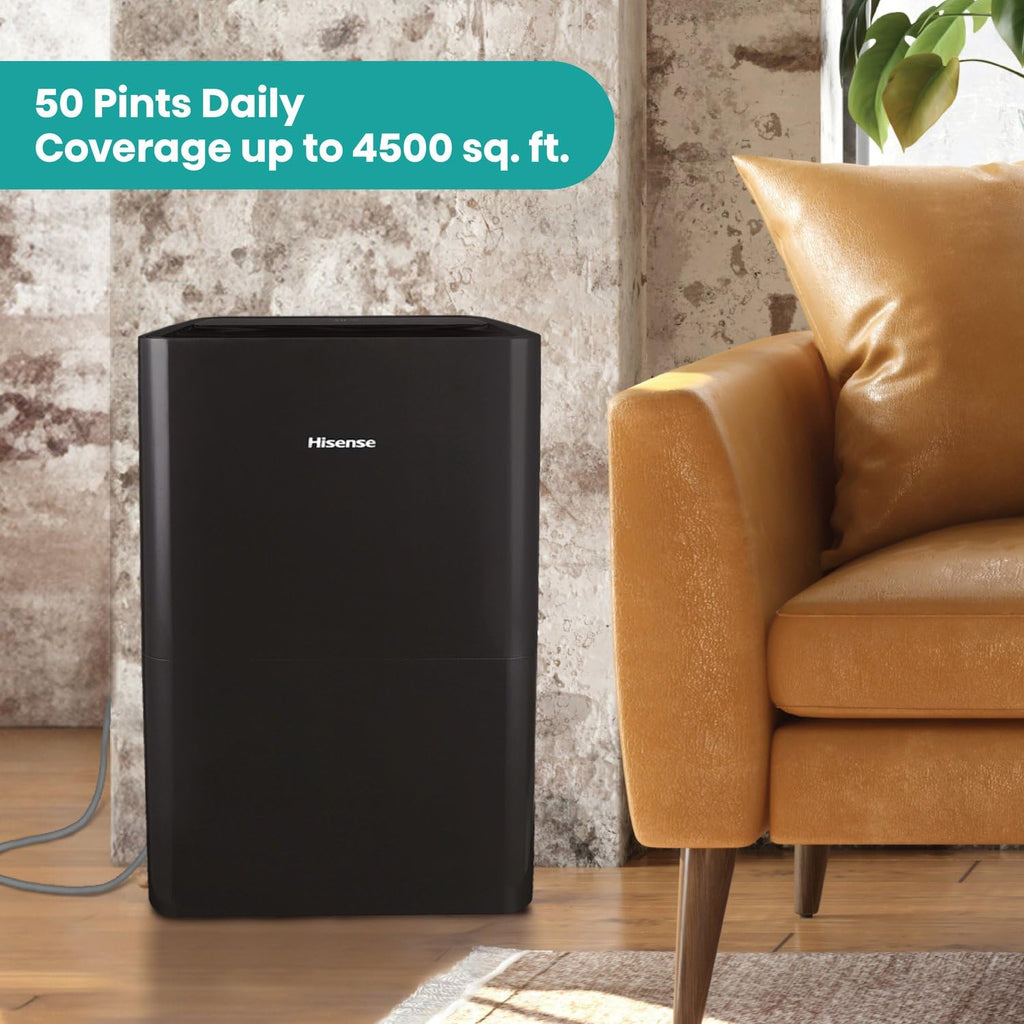 50-Pint Portable Dehumidifier with Built-In Pump T53330
