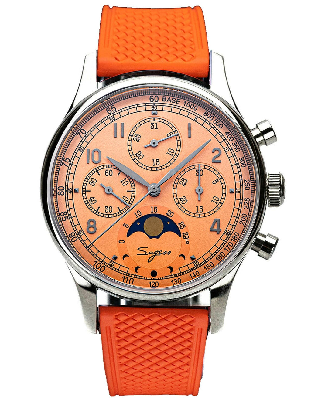 40mm Mechanical Chronograph Mens Wrist Watch X5325