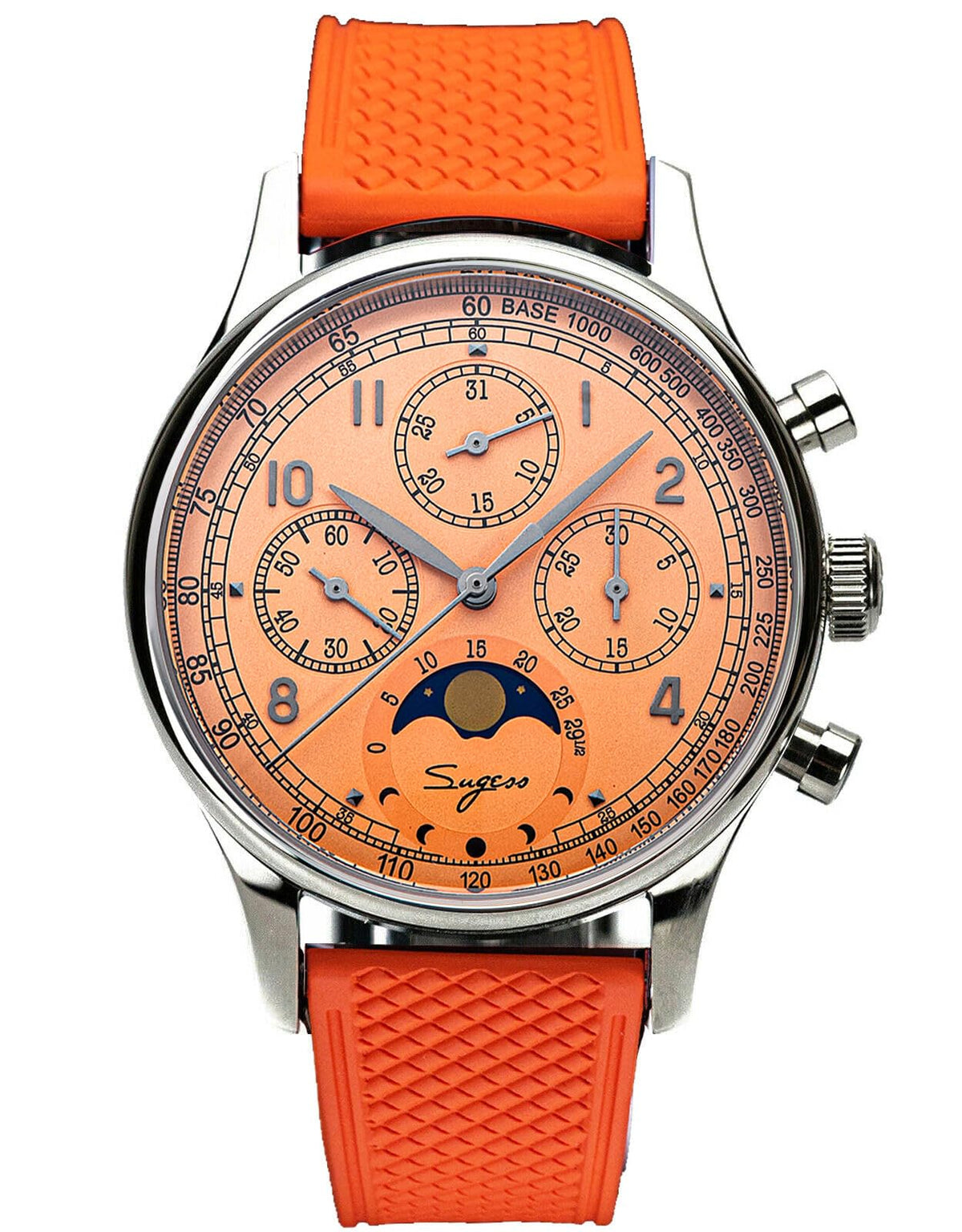 40mm Mechanical Chronograph Mens Wrist Watch X5325