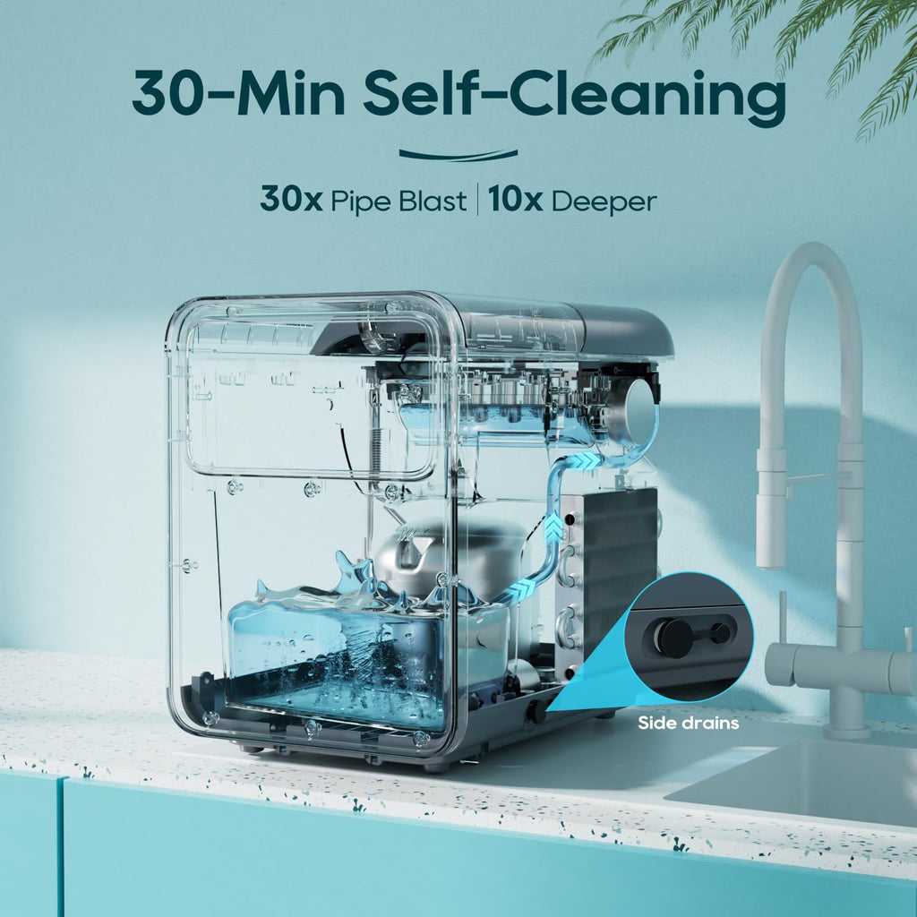 Countertop Ice Maker 9 Ice Cubes 26.5LBS/24H M39438