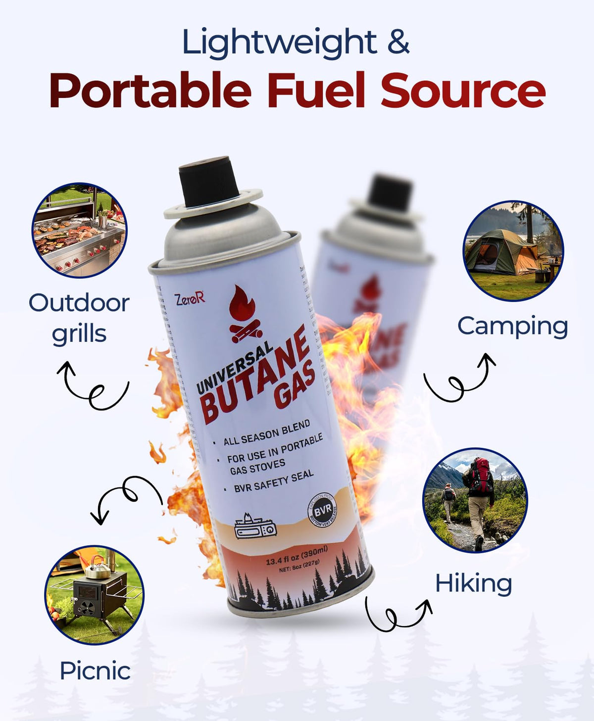 Butane Fuel Canister Cartridge 13.4 fl oz Y378
