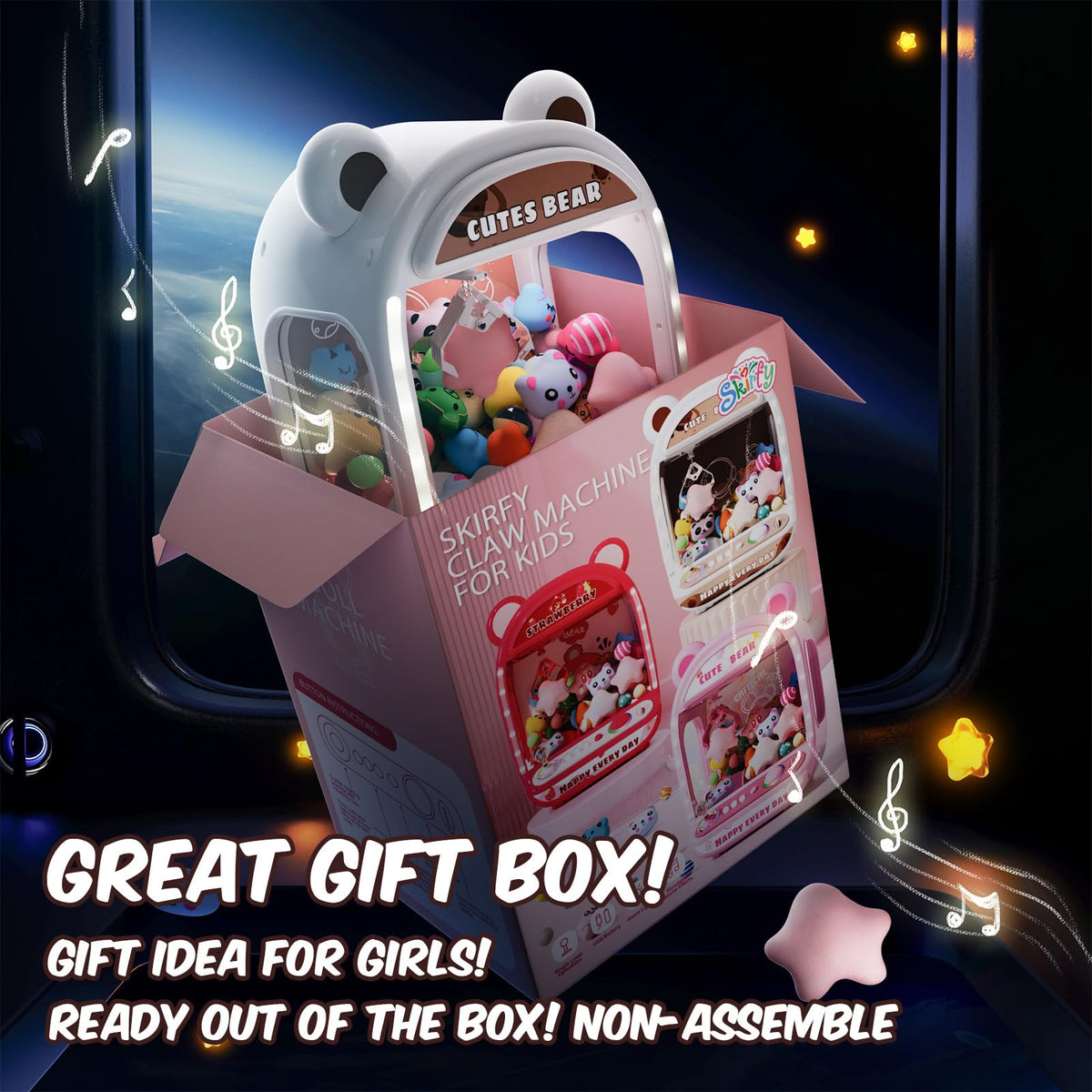 Claw Machine with Refill Toys & Prizes Y8912