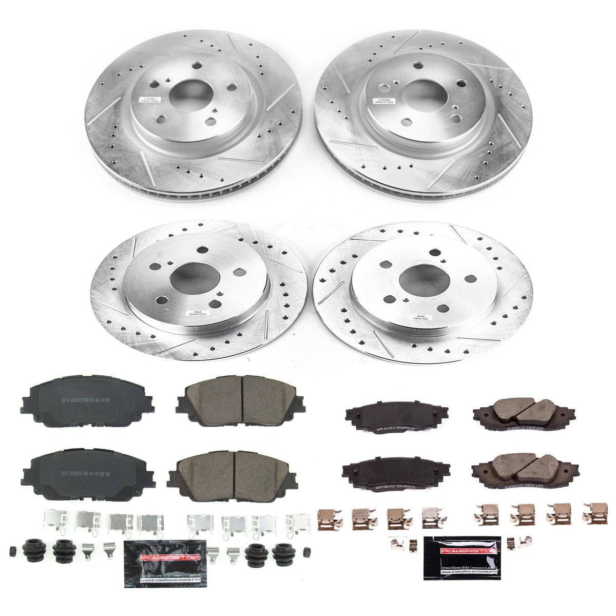 Brake Pad & Rotor Kit Front & Rear H50003