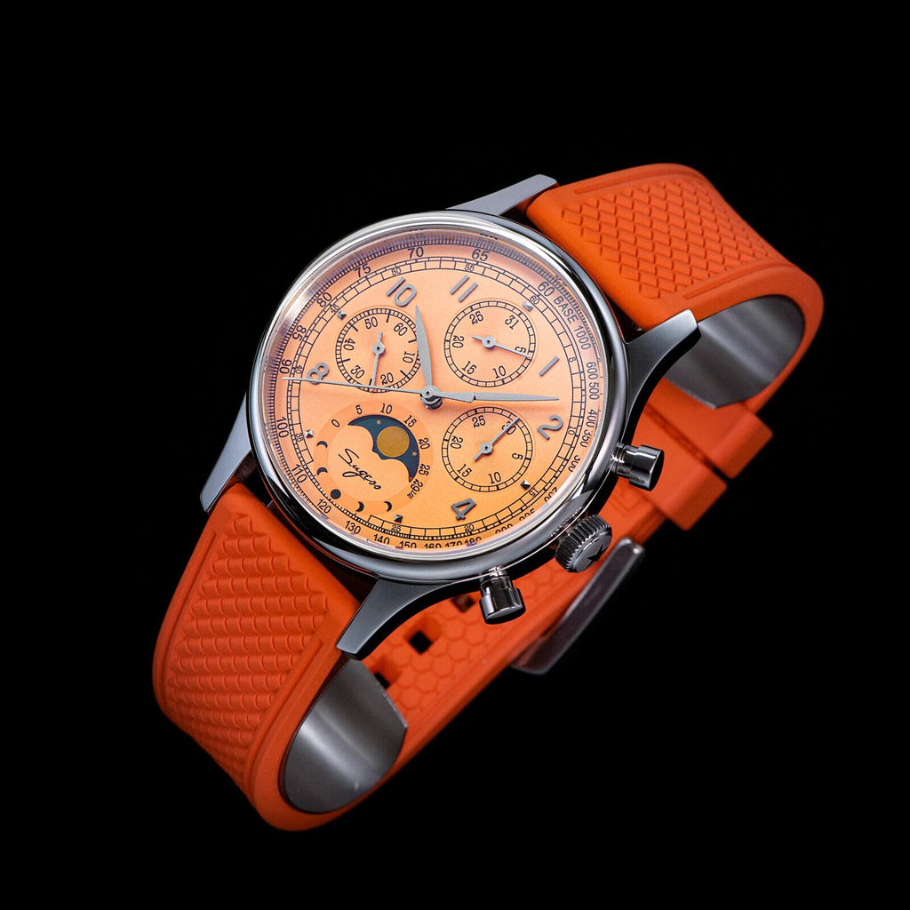 40mm Mechanical Chronograph Mens Wrist Watch X5325