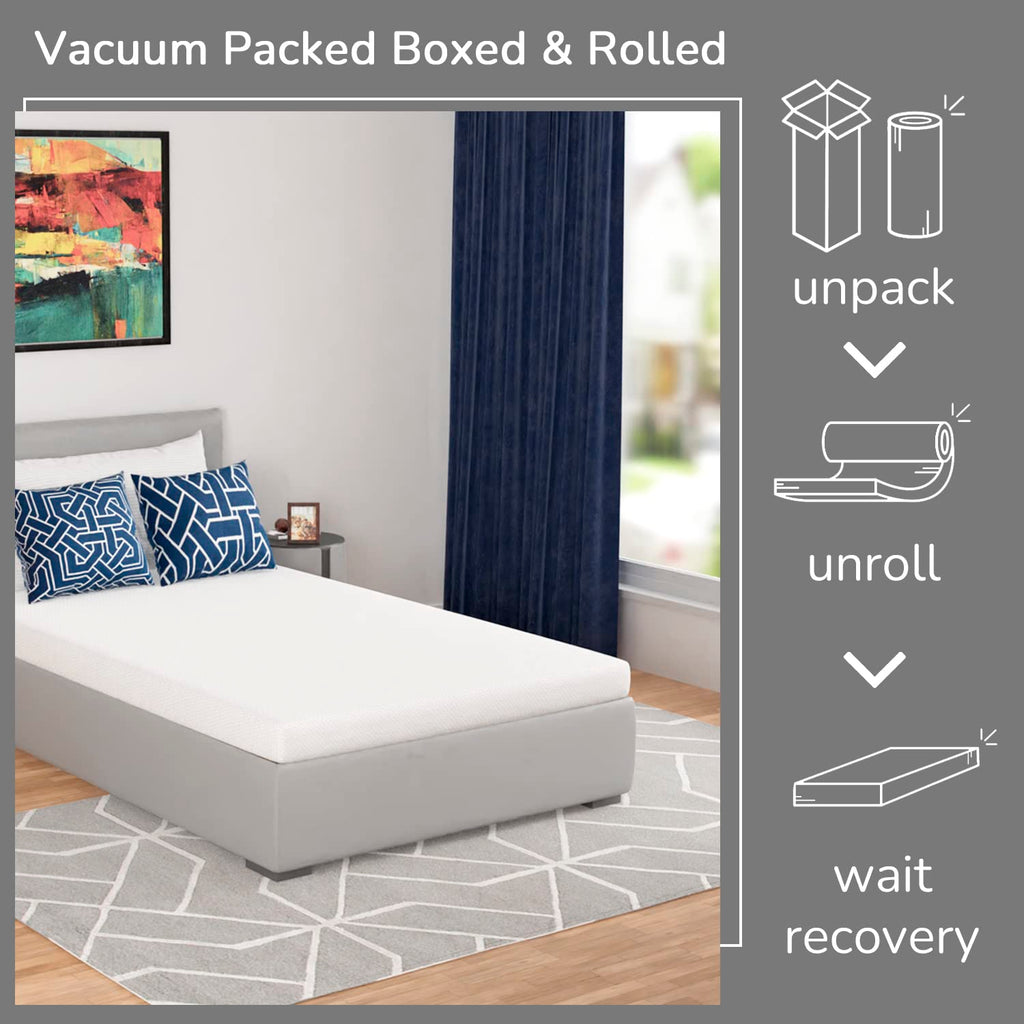 5 Inch Twin Mattress Green Tea Gel Memory Foam Y458