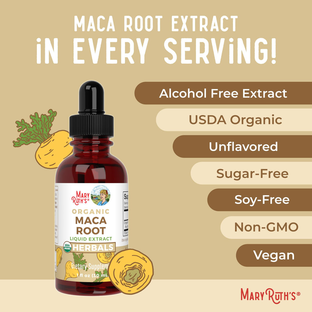 USDA Organic Maca Root Liquid Drops P322598