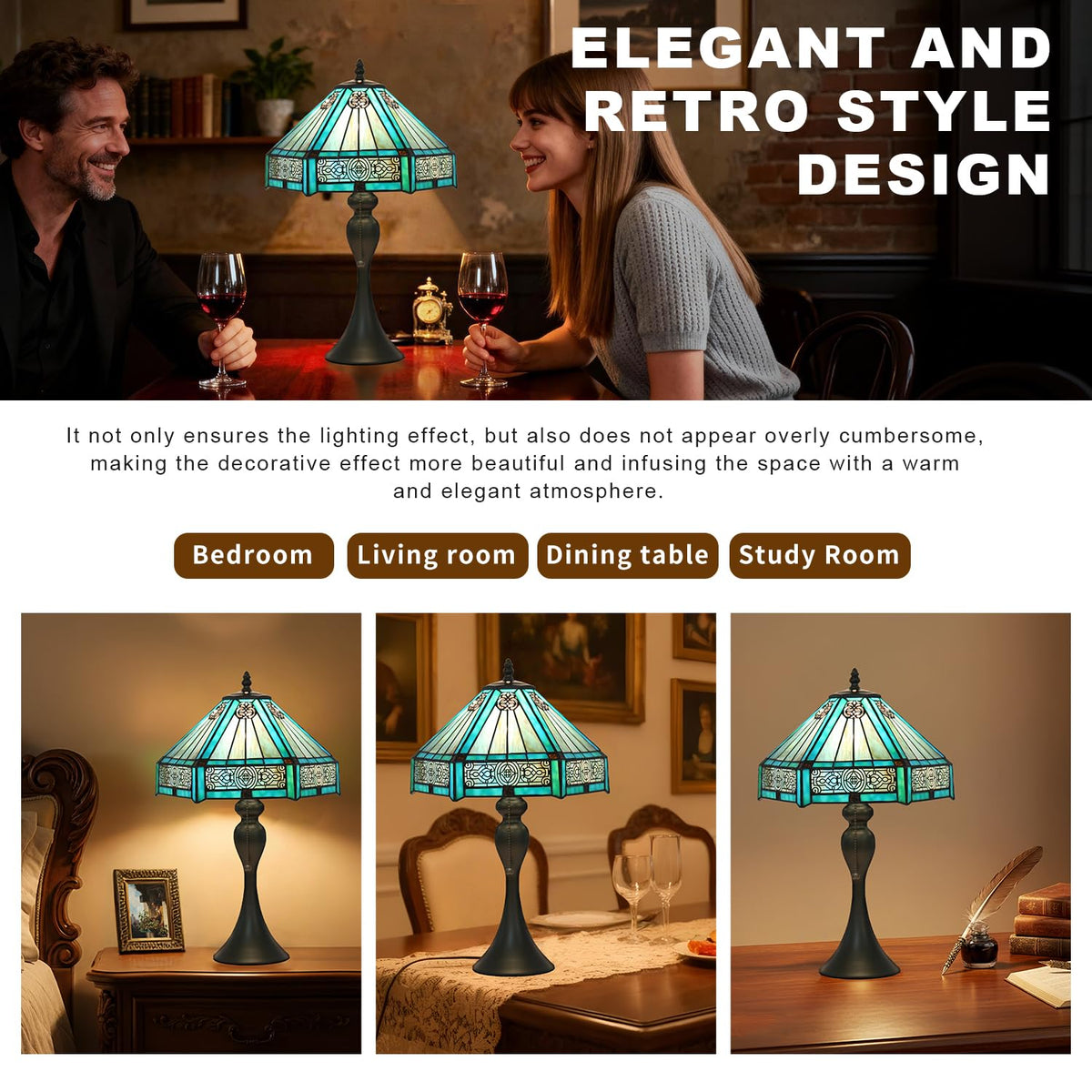 Stained Glass Table Lamp W4721