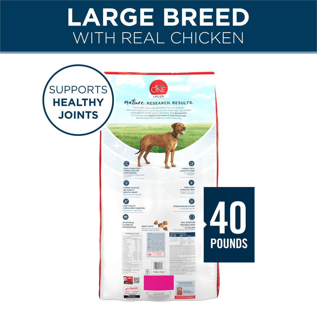 Adult Large Breed Dry Dog Food Chicken 40 lb Bag A65074